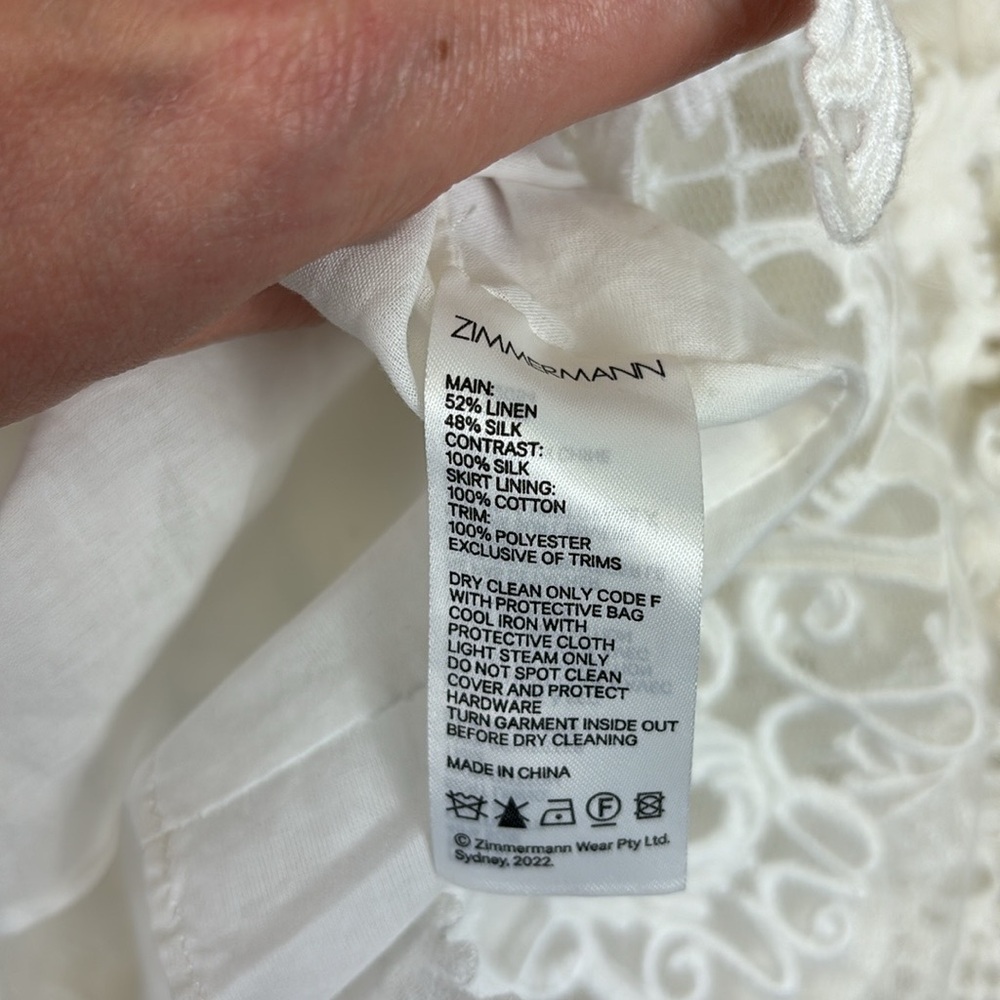 NWT Zimmerman coaster corset laced dress sz 6 - Picture 17 of 17